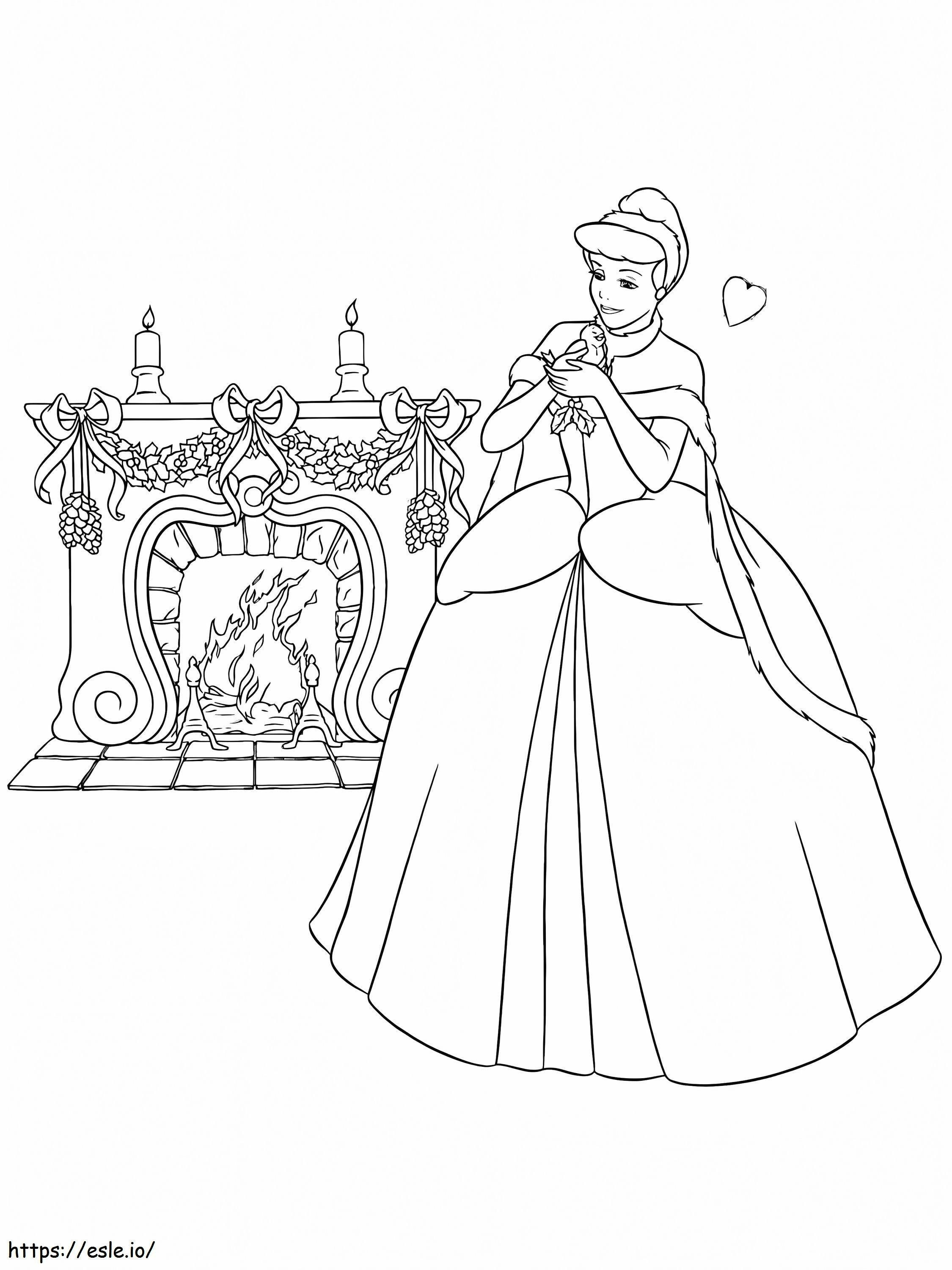 Cinderella yang Sempurna Gambar Mewarnai