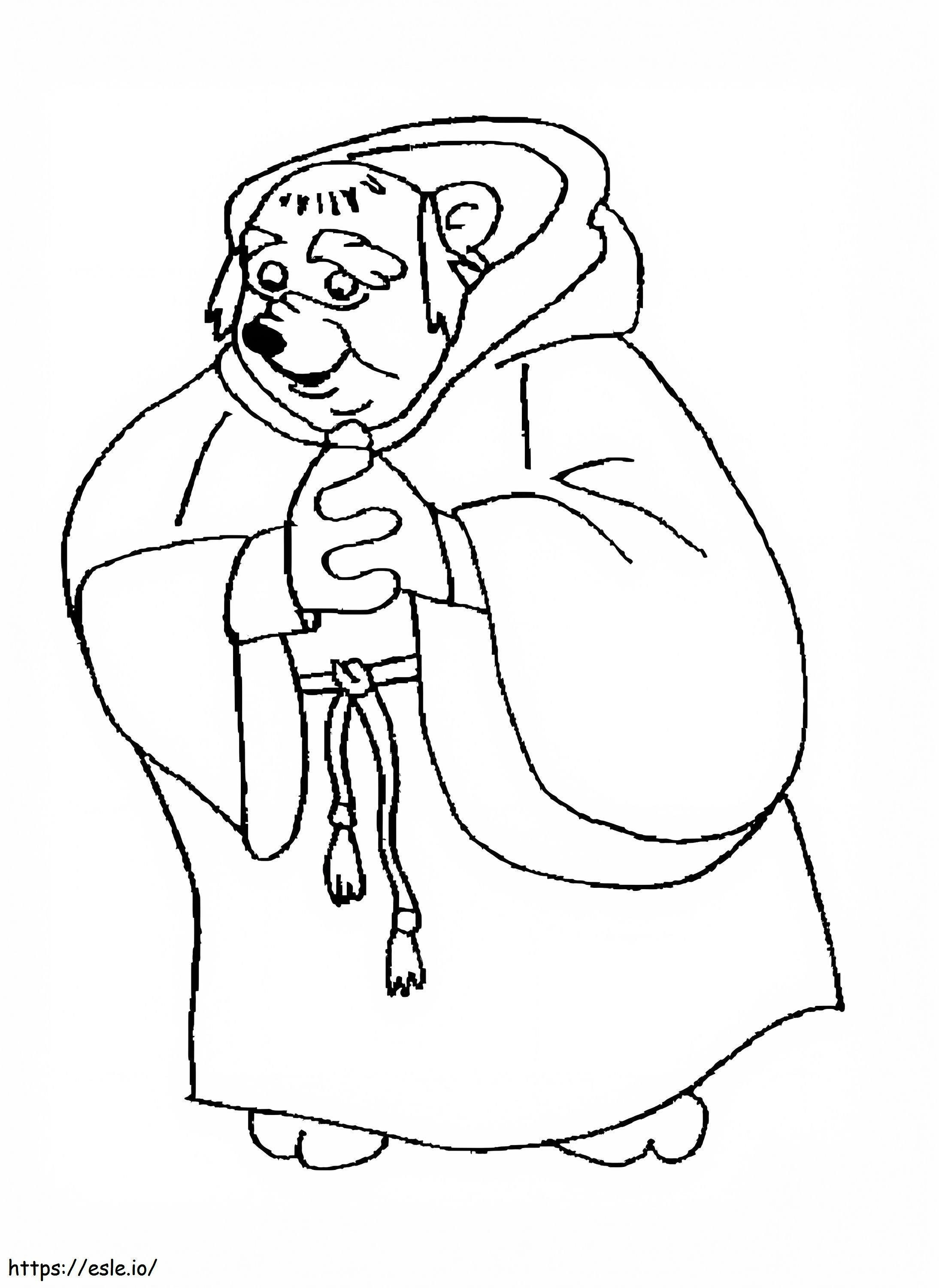 Brother Tuck Of Robin Hood coloring page