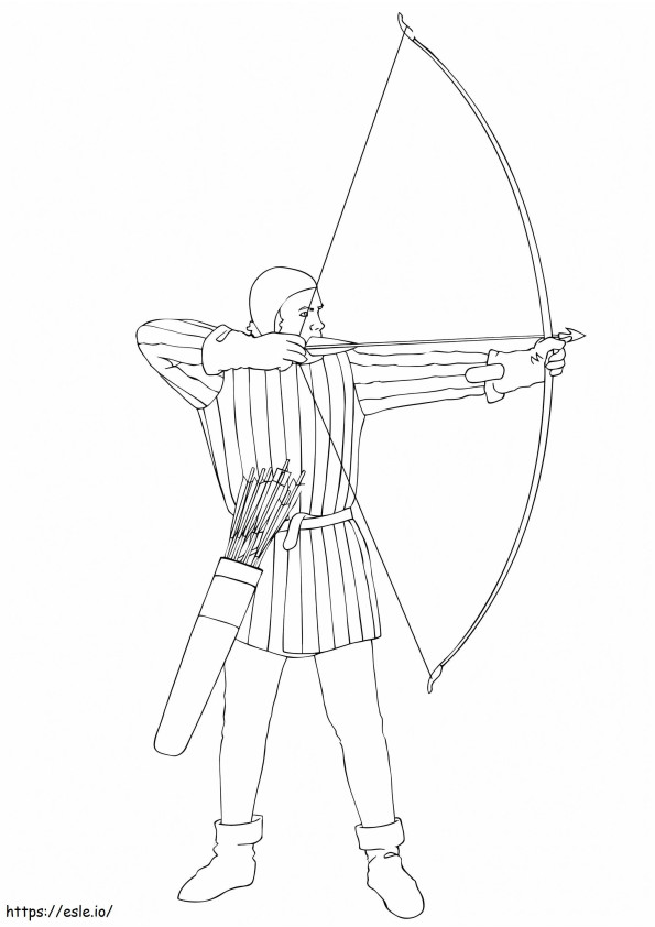 Awesome Archer coloring page