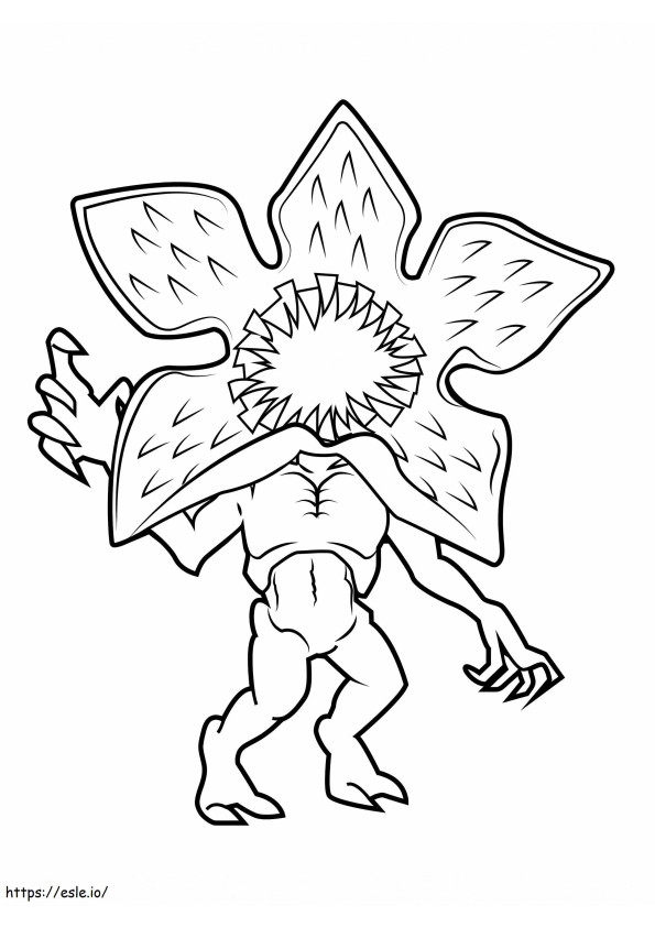 Demogorgon Stranger Things Coloring Page 1 coloring page