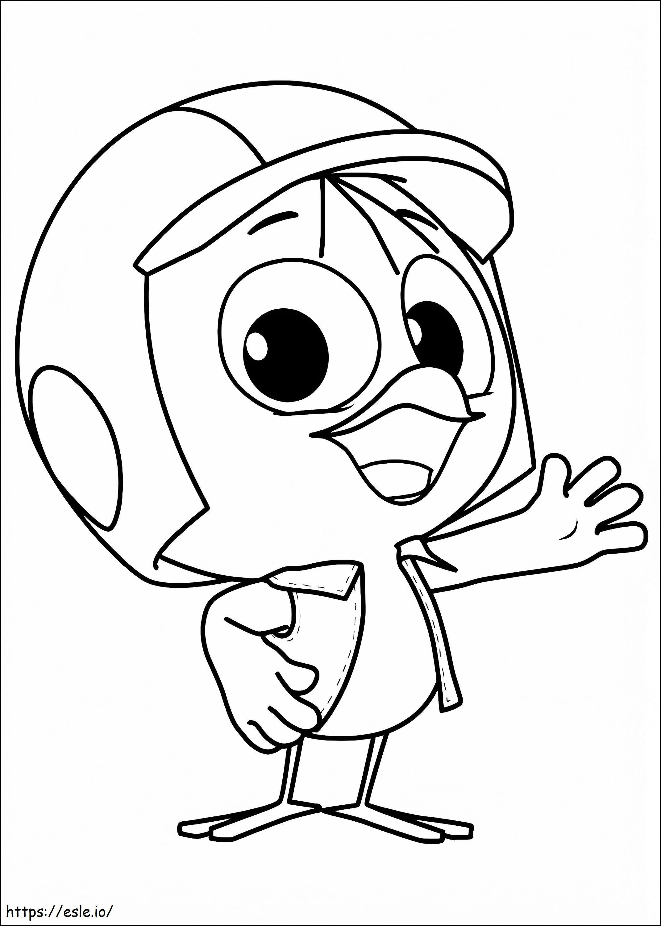1534387208 Funny Calimero A4 coloring page