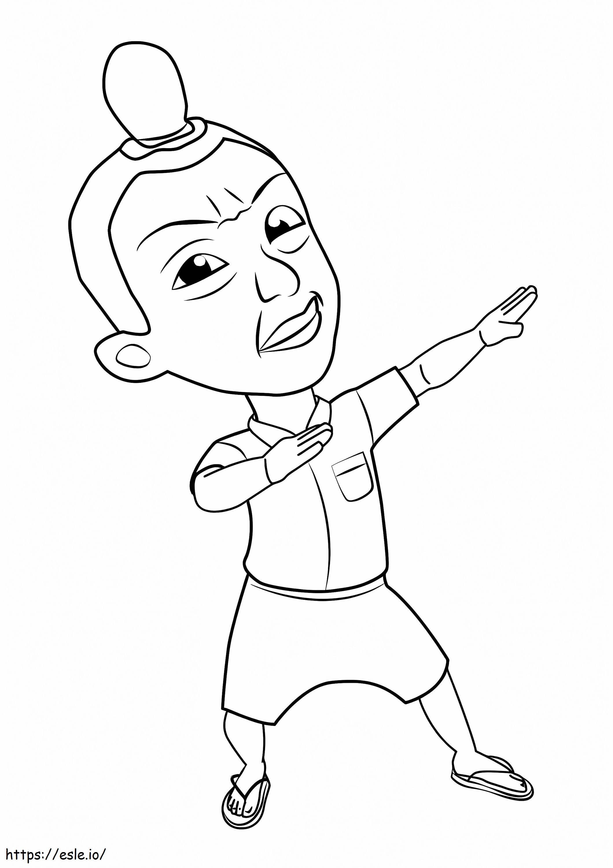 Jarjit von Upin und Ipin ausmalbilder