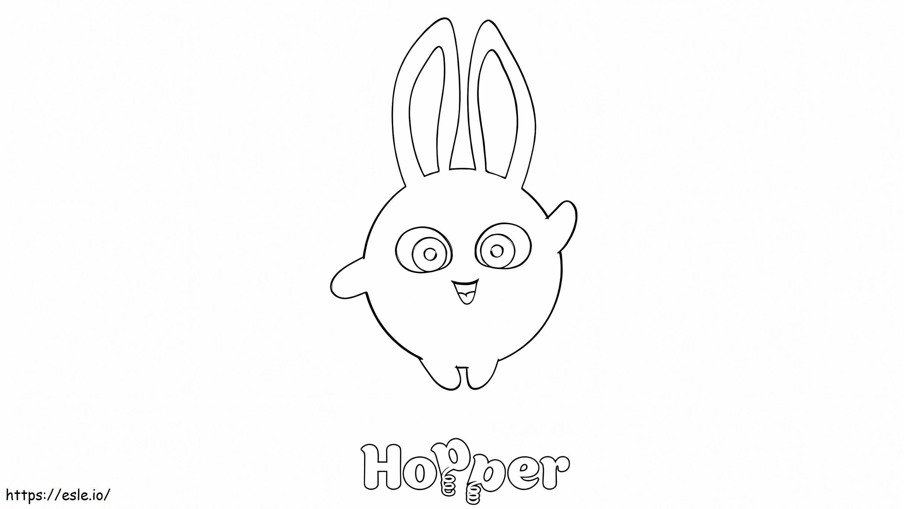 Güneşli Tavşanlarda Hopper boyama