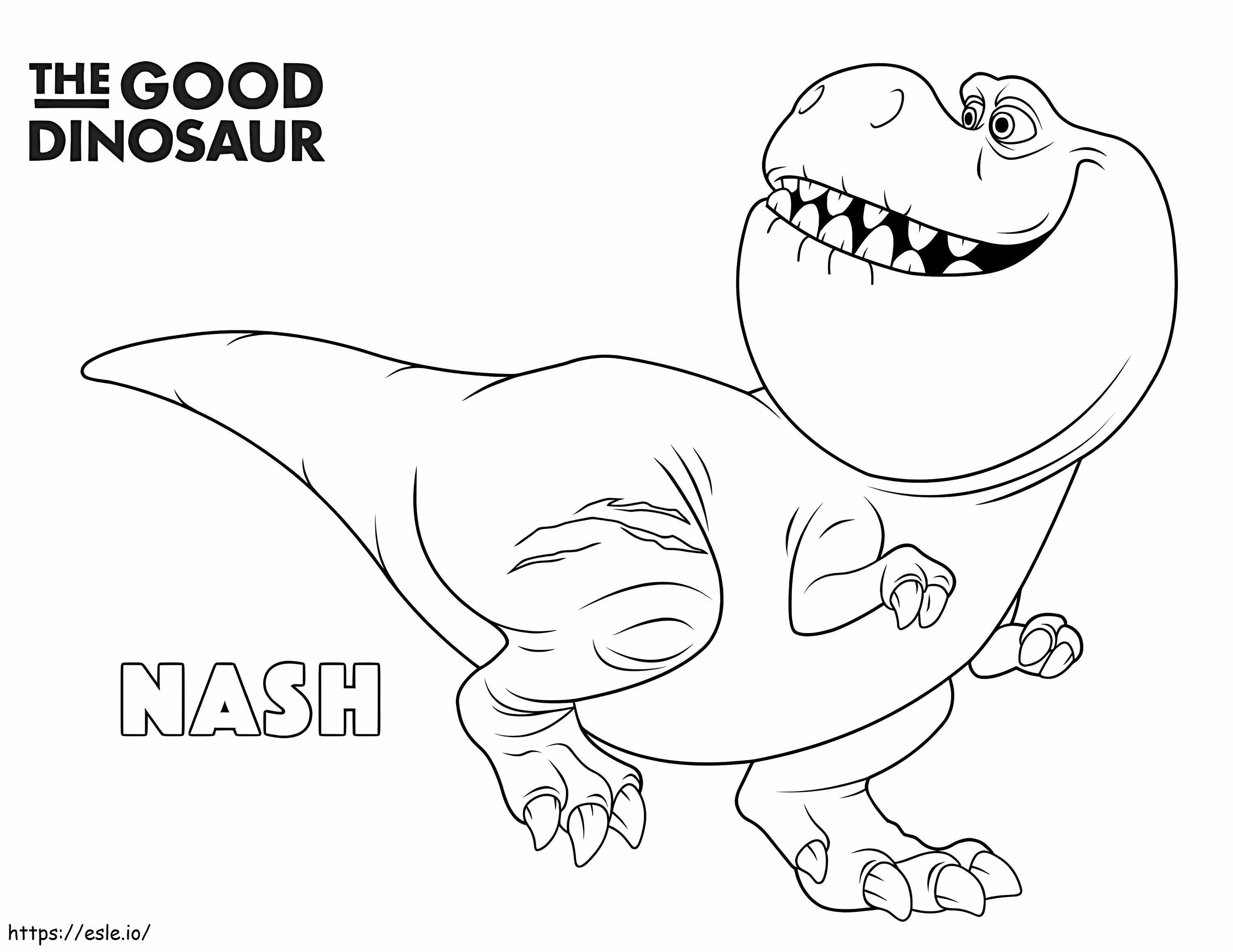 T-Rex Nash para colorir