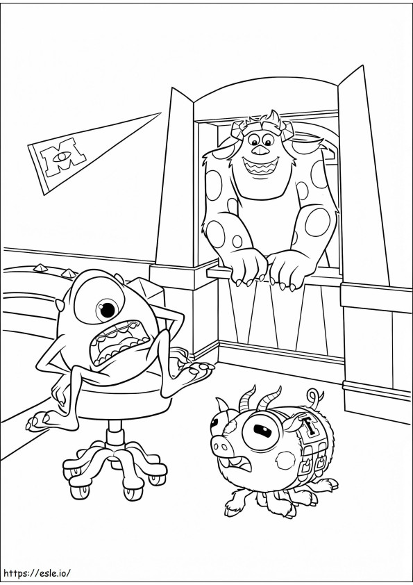 Monsters University 7 coloring page