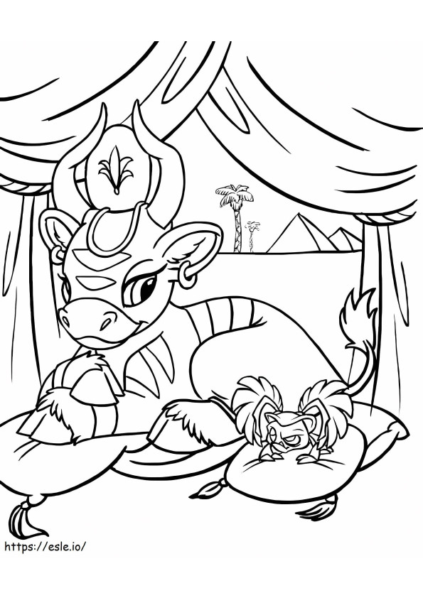 Neopets 30 coloring page