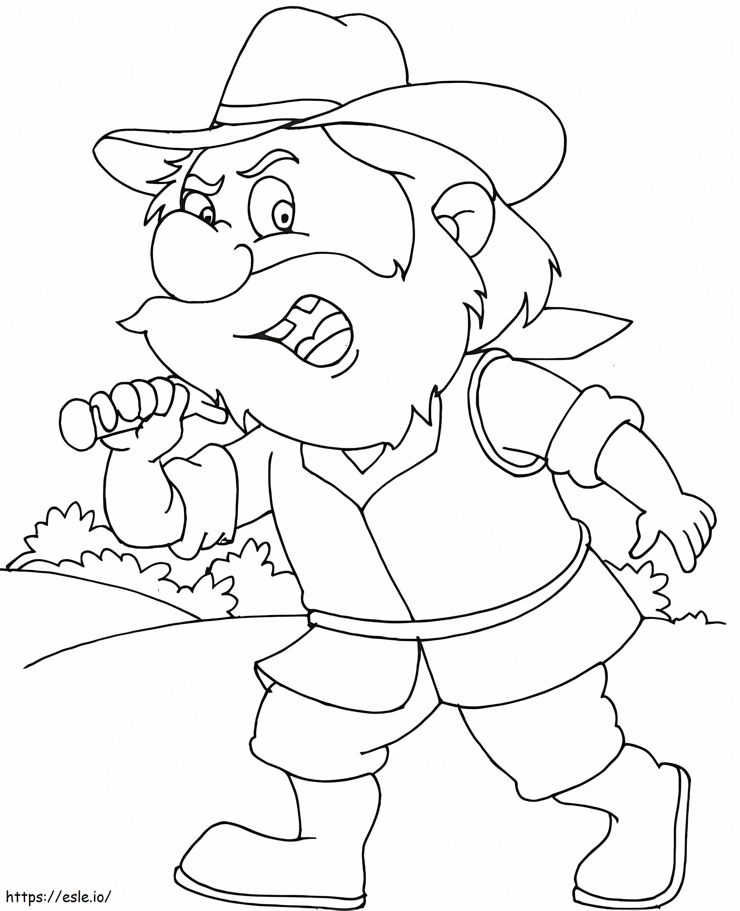Dwarf Is Angry E1649063658901 coloring page