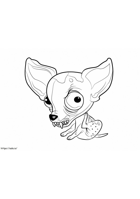 Chucky Chihuahua coloring page