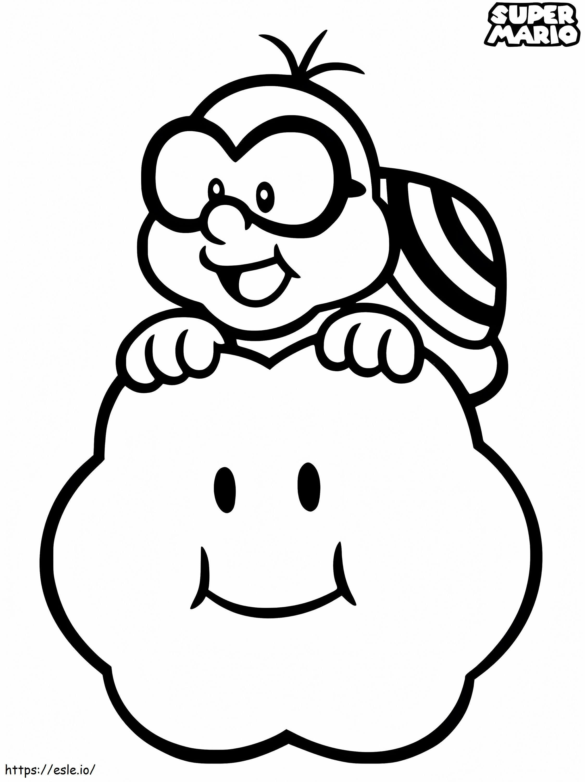 Unvarnished Super Mario coloring page