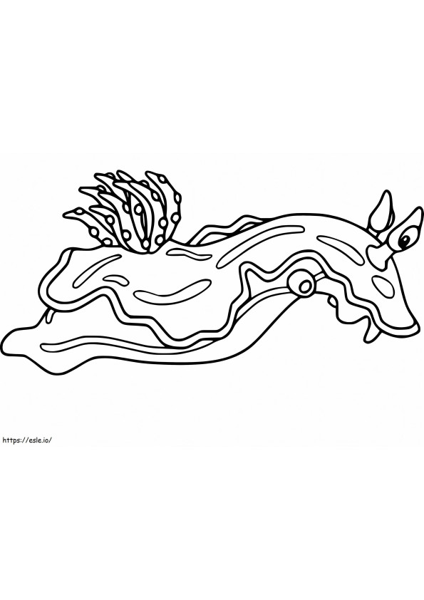 Sea Slug 1 coloring page