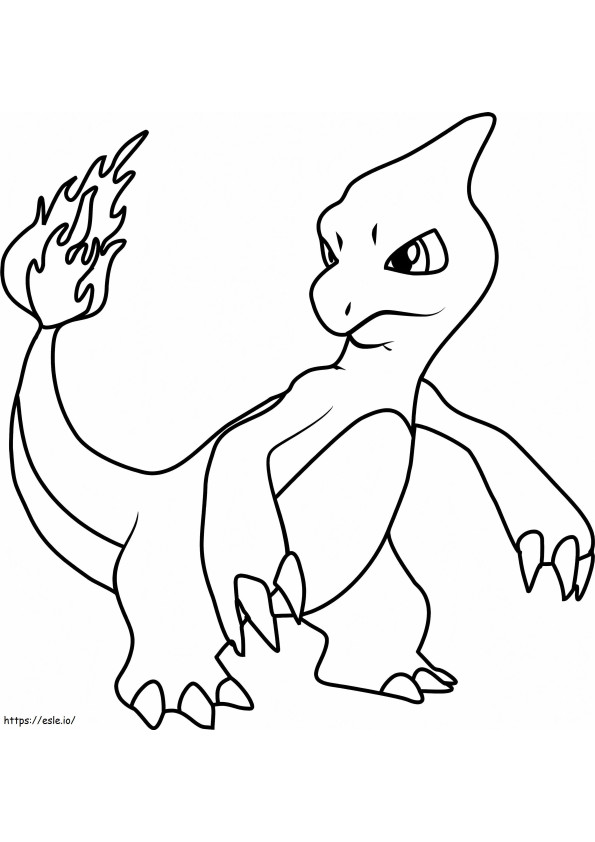 Coloriage Charmeleon dans Pokémon à imprimer dessin