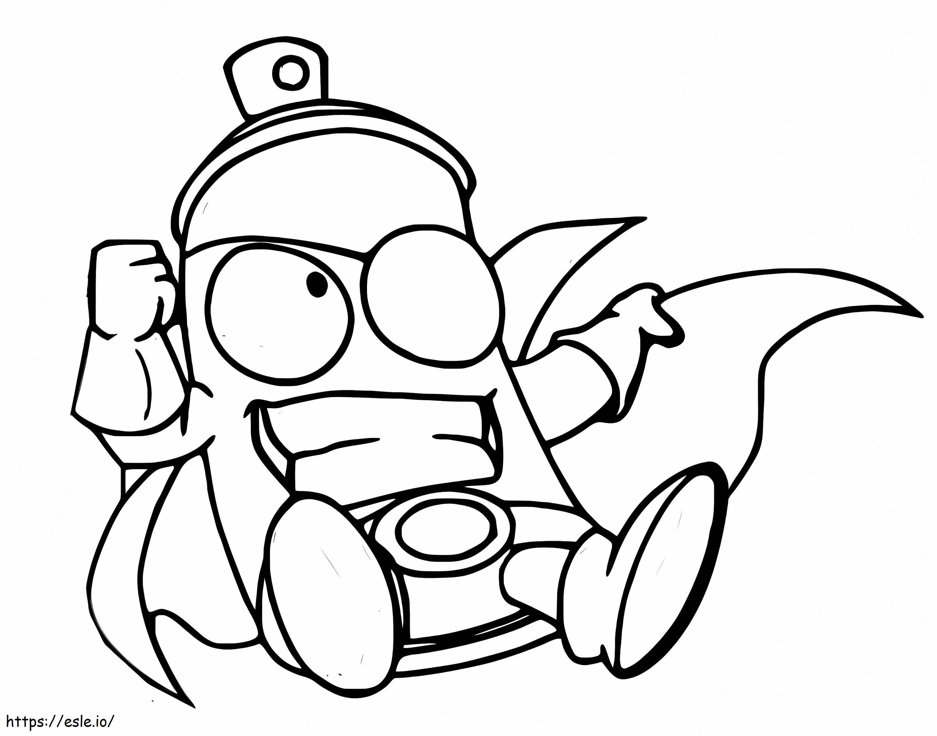 Tag Black Superzings coloring page