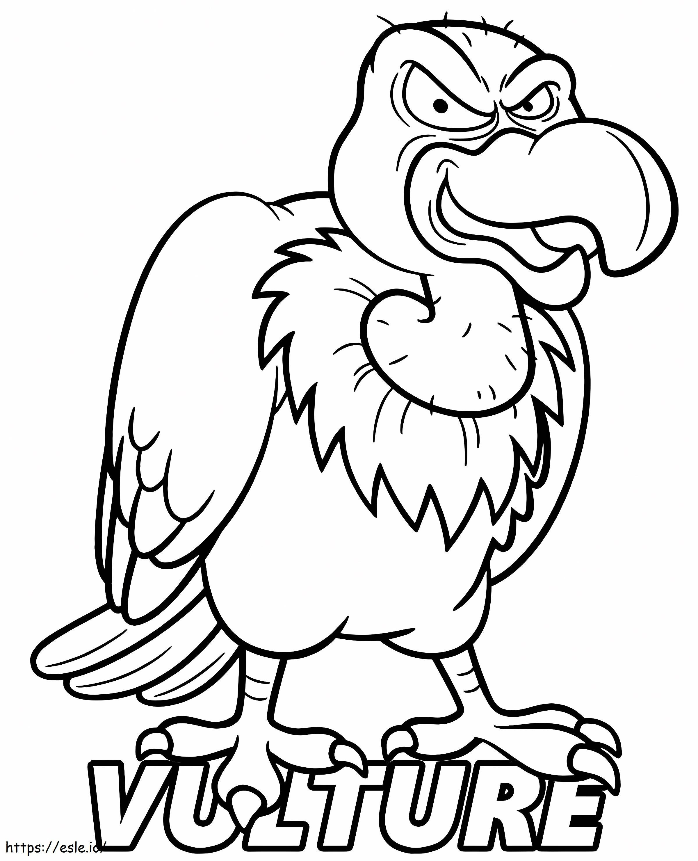 Coloriage Condor en colère à imprimer dessin