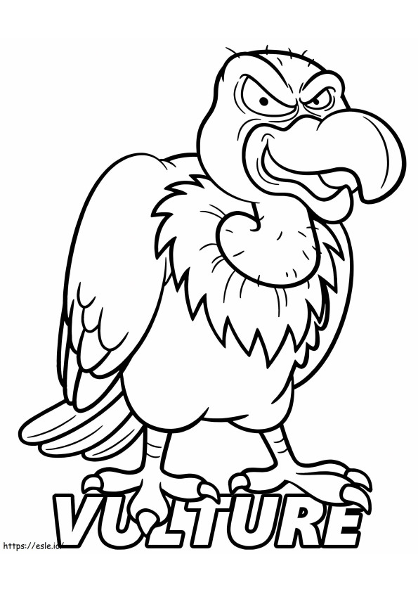 Angry Condor coloring page