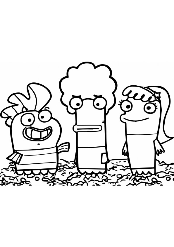 1553300864 Funny Fish Hooks 689829 coloring page