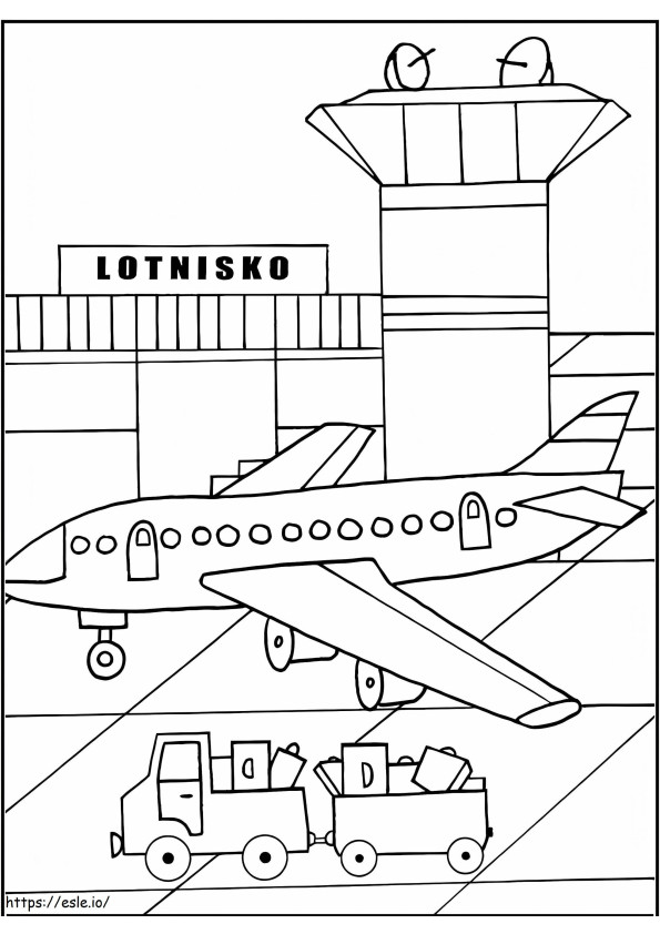 Coloriage Aéroport 5 à imprimer dessin