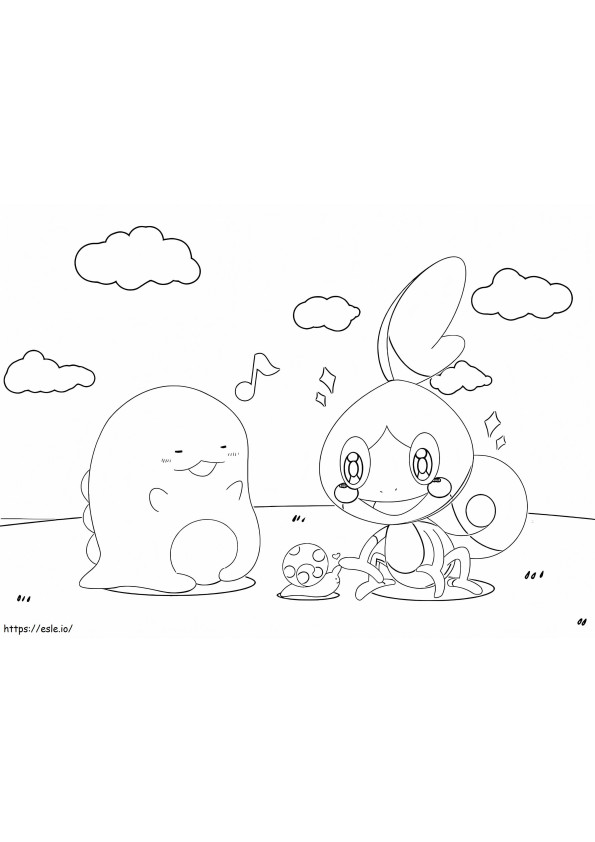 Sumikko Gurashi dan Pokemon Gambar Mewarnai