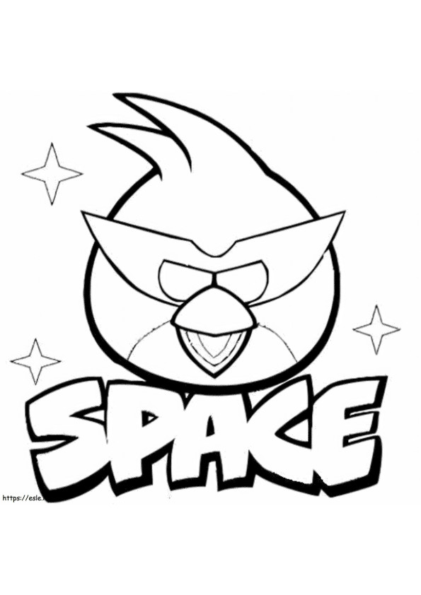 Cool Angry Red Birds coloring page