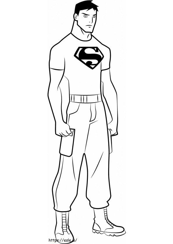Coloriage 1532052953_Superboy A4 à imprimer dessin