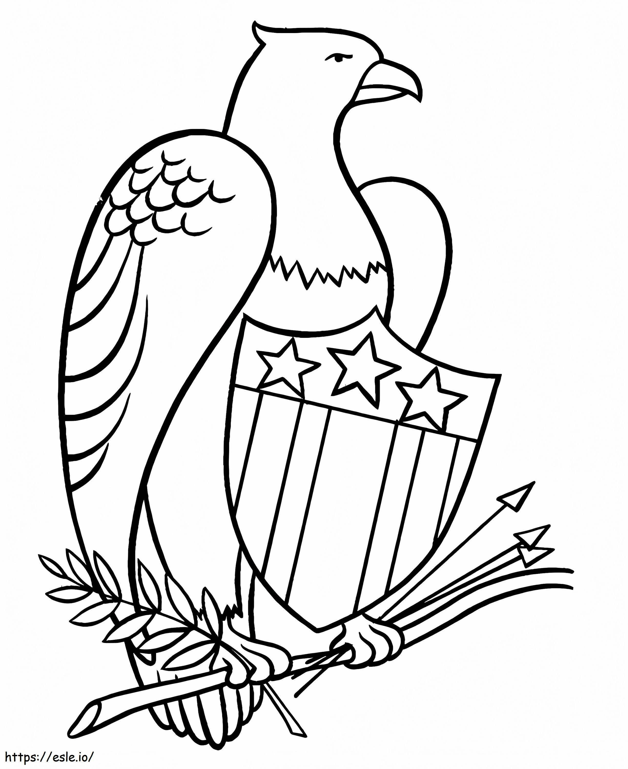 Eagle 8 Coloring Page - Free Printable PDF for Kids