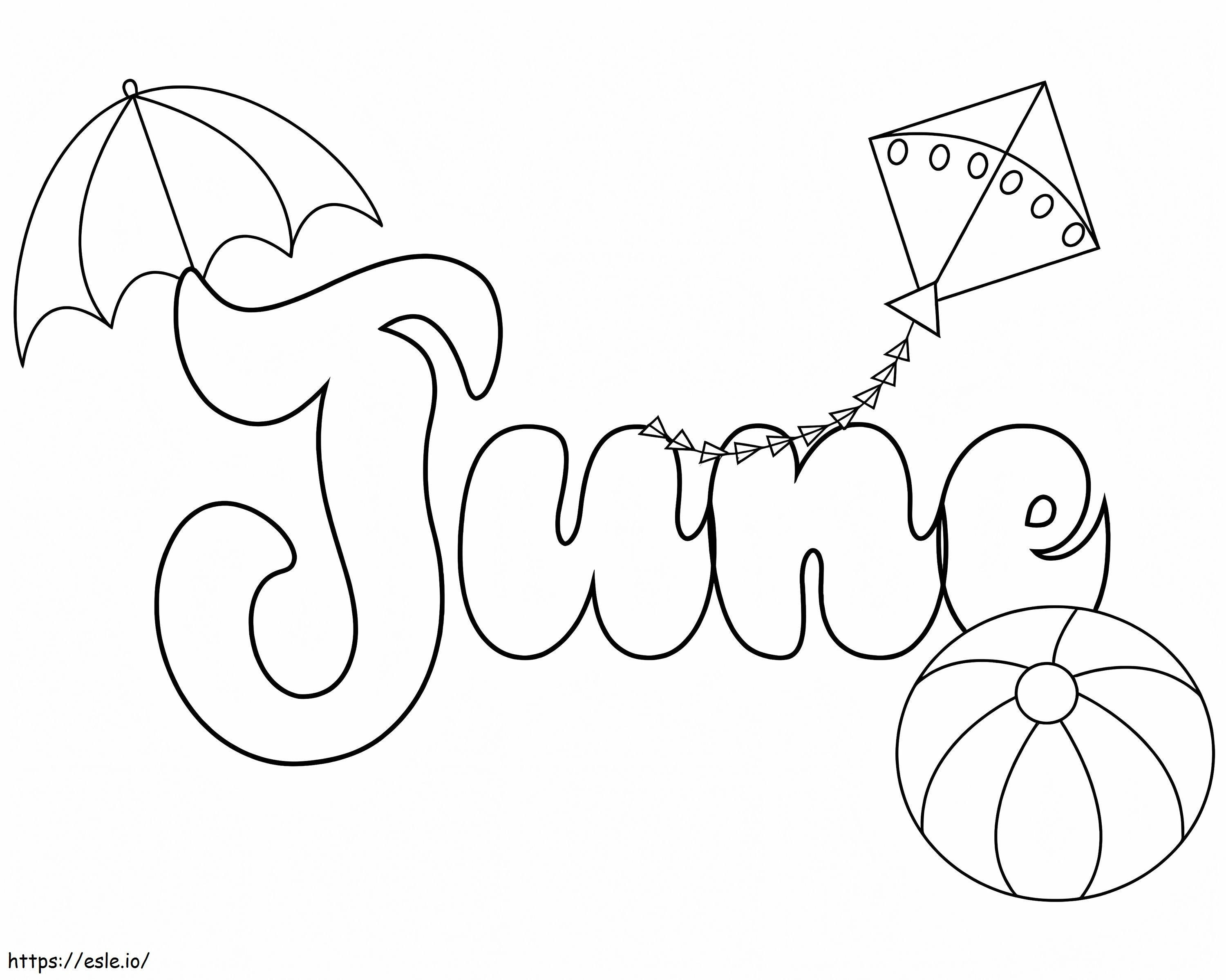 3 Of June coloring page
