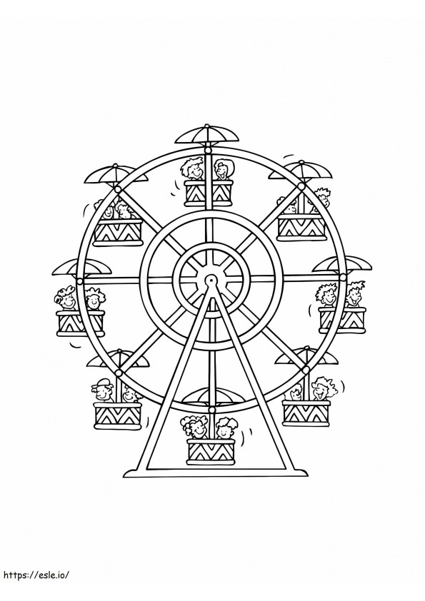 Ferris Wheel For Kid coloring page