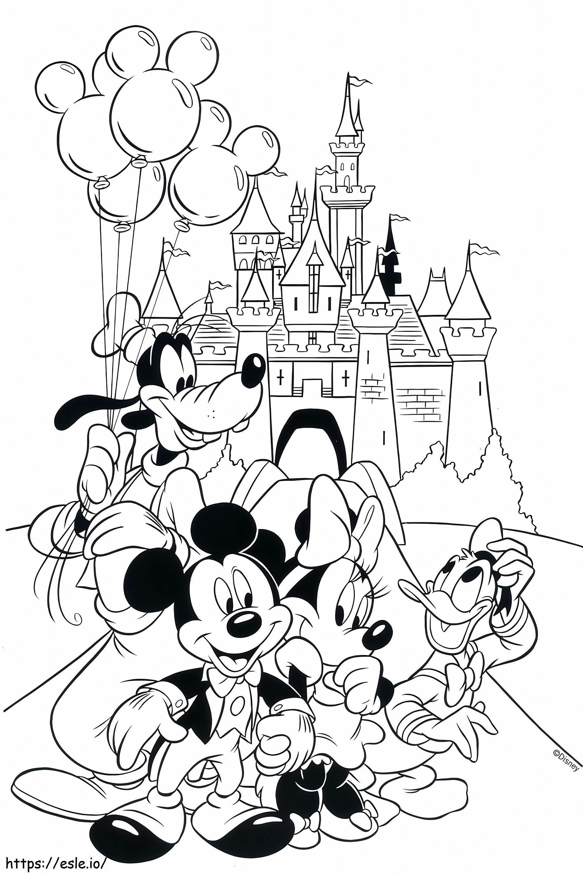 Disney Mickey And Friends Scaled coloring page