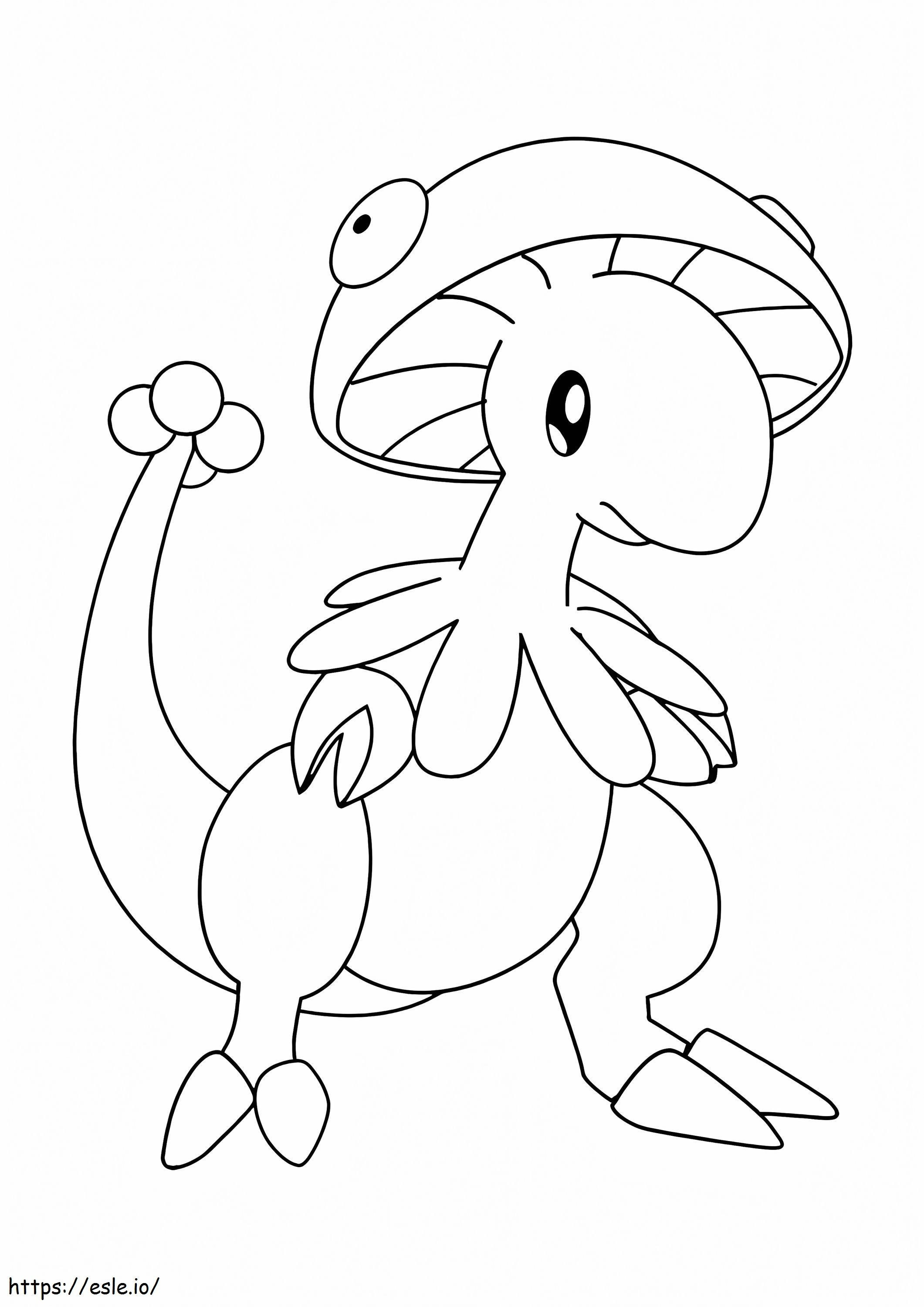 Coloriage Breloom Pokémon 1 à imprimer dessin