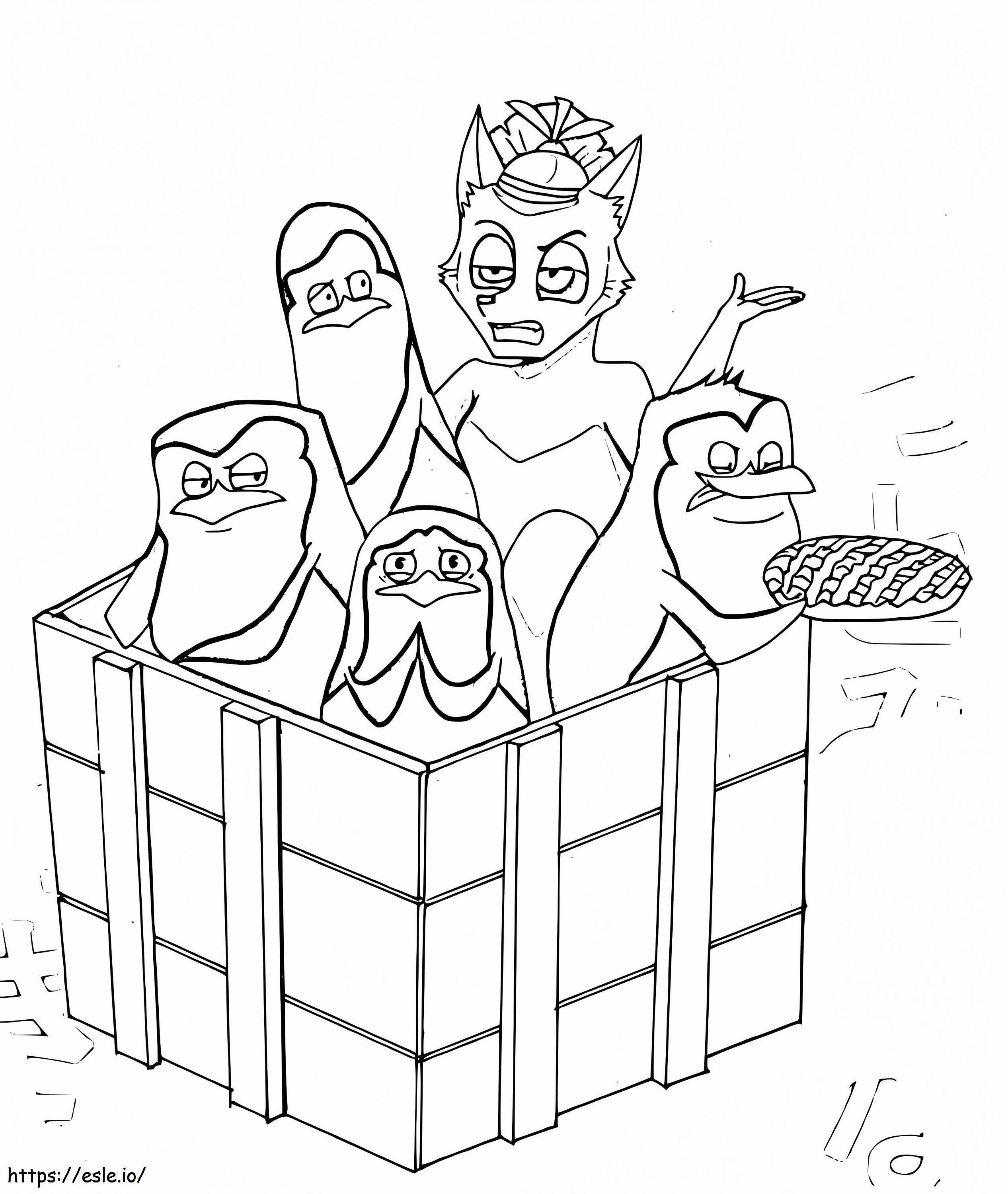 Penguins Of Madagascar Free Printable coloring page