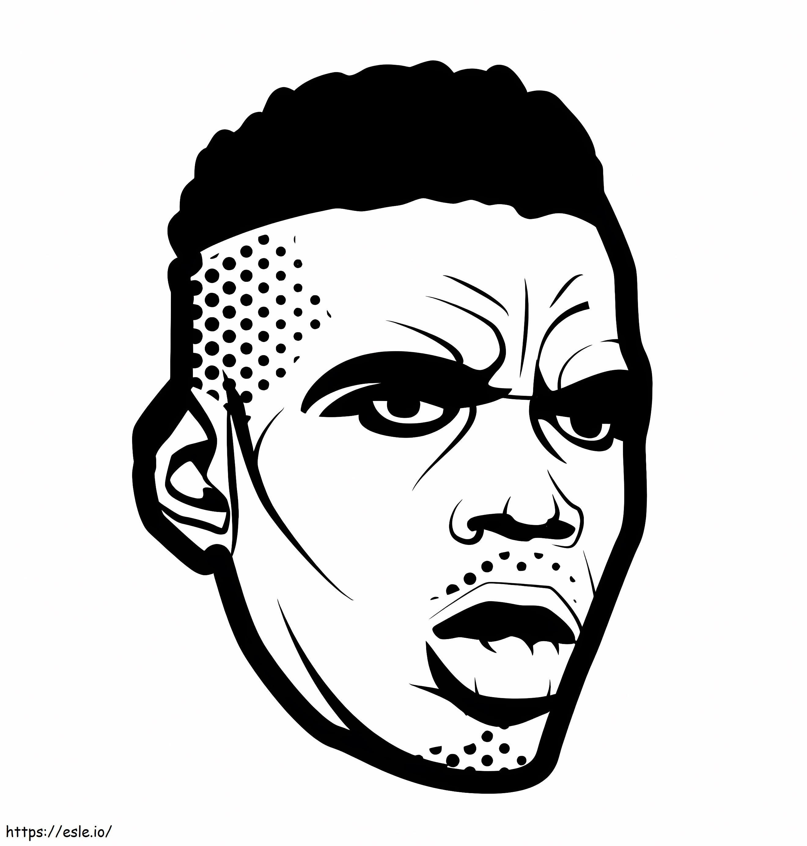 Paul Pogba 7 coloring page