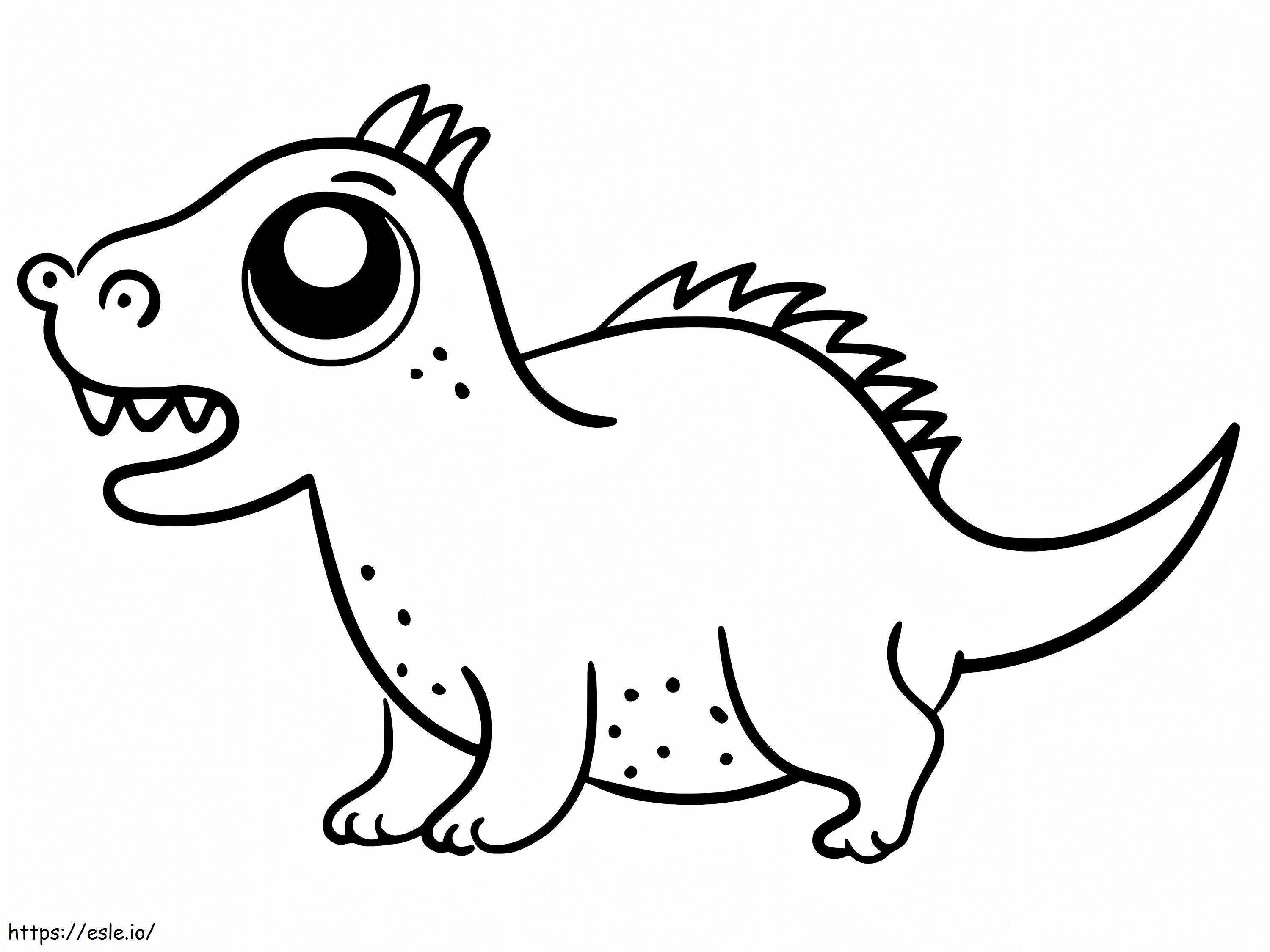 Dinosaur With A Big Belly coloring page