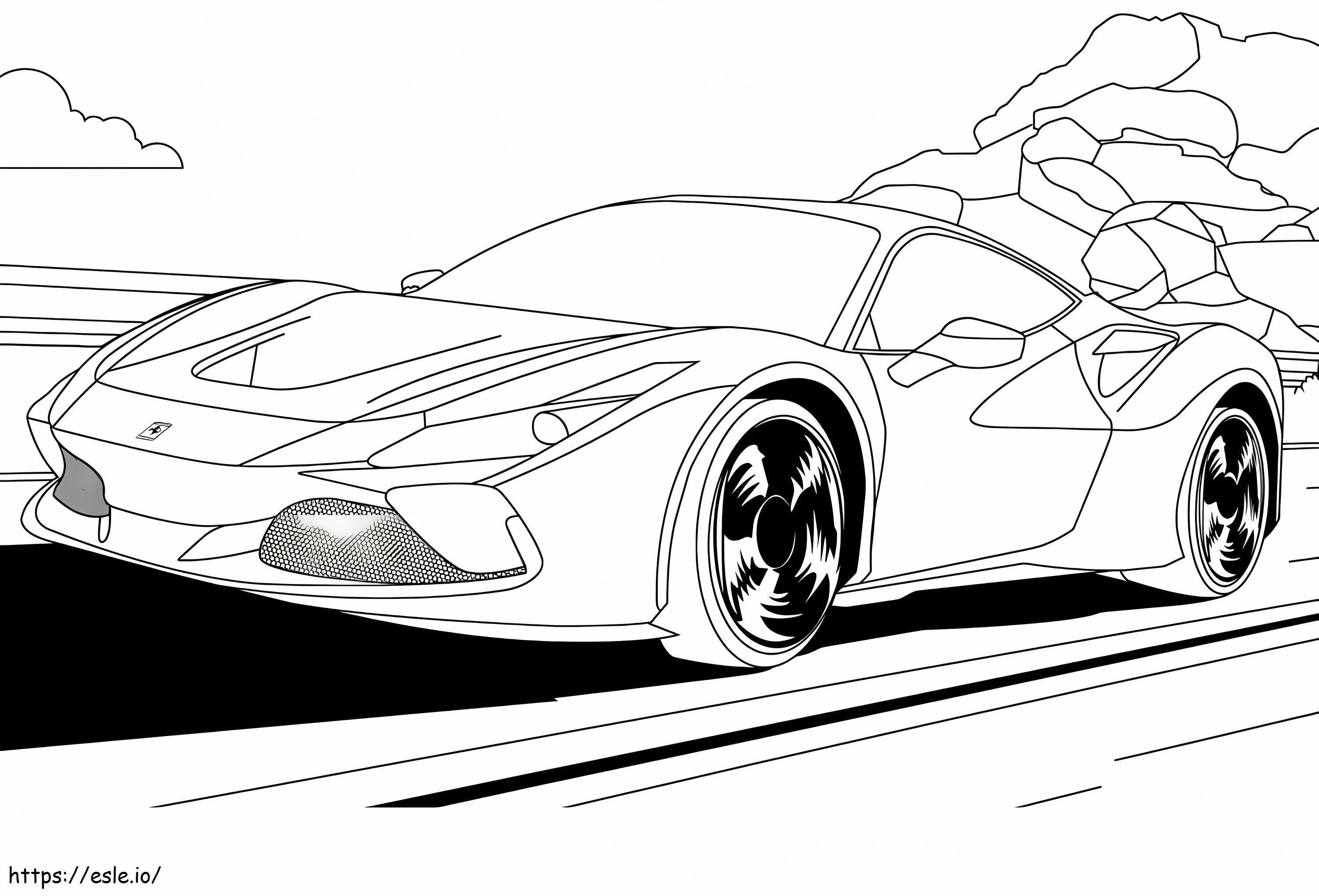 Ferrari 3 1024X696 coloring page
