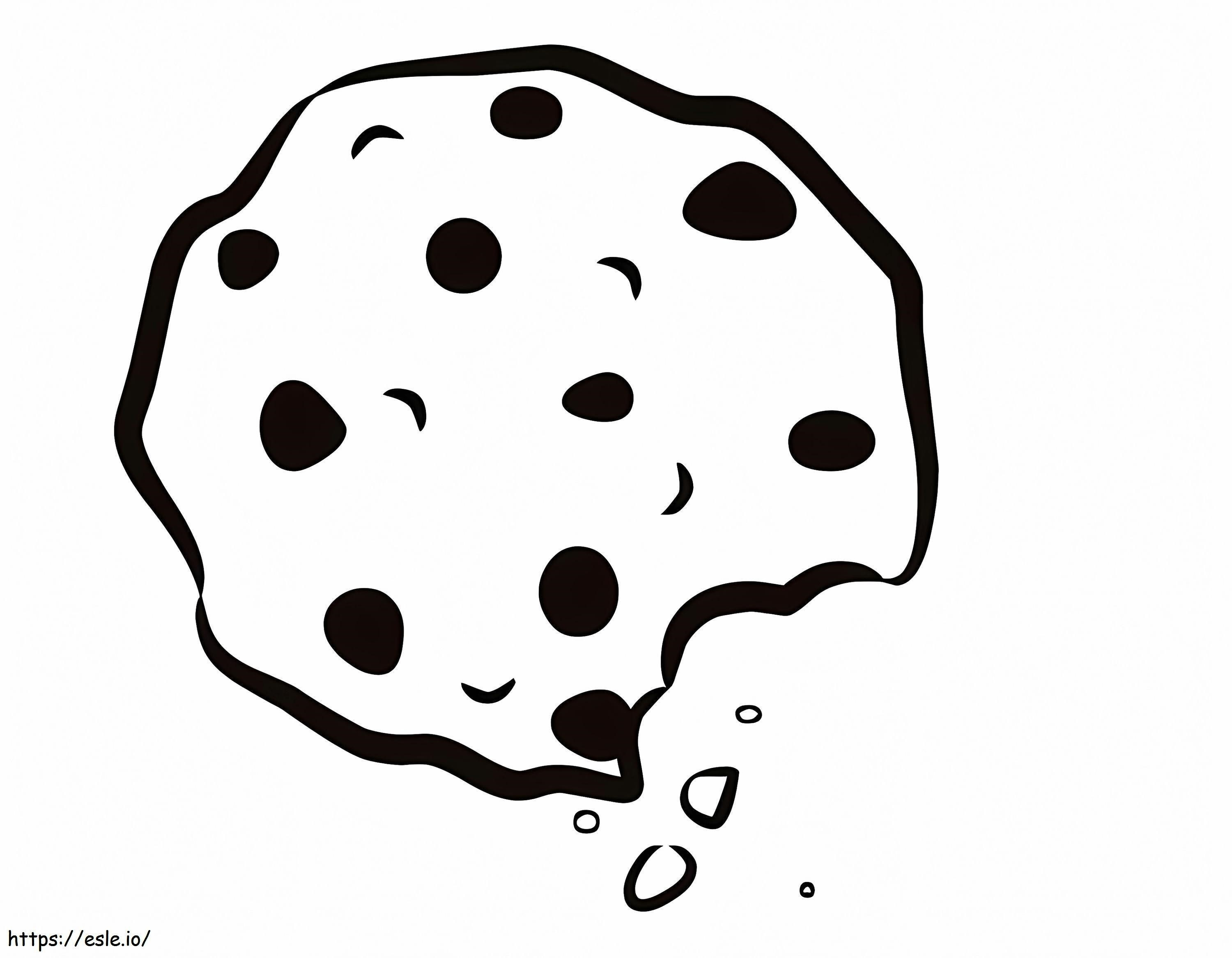 Cracked Cookie coloring page