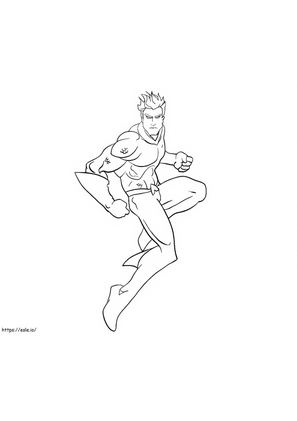 Nice Aquaman coloring page