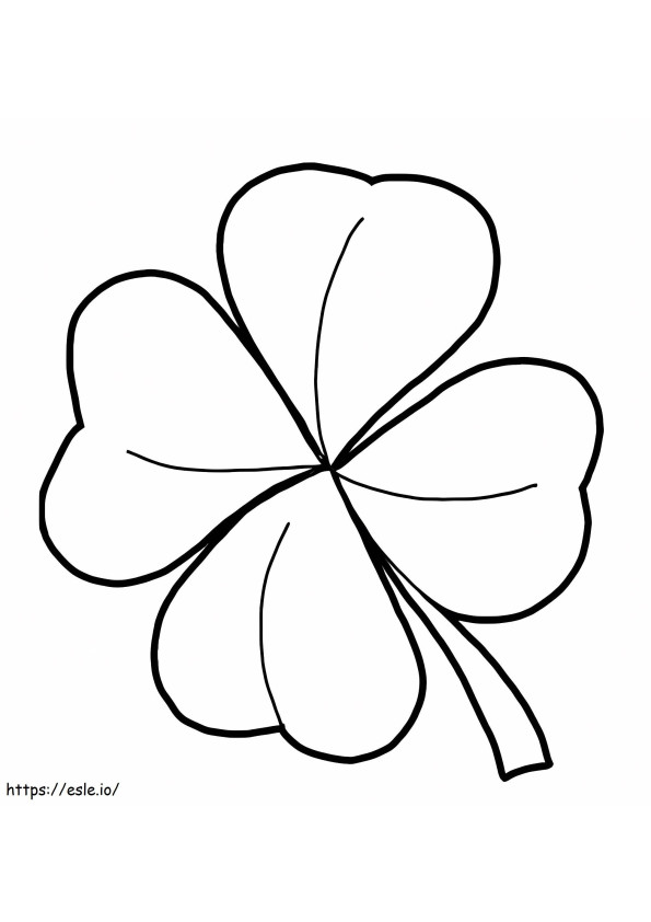 Basic Clover coloring page