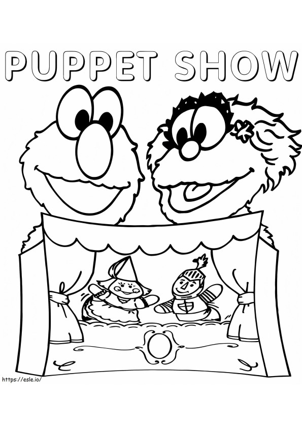 Puppet Show coloring page