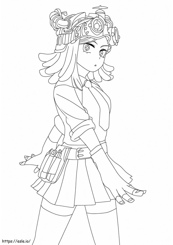 Lovely Mei Hatsume coloring page