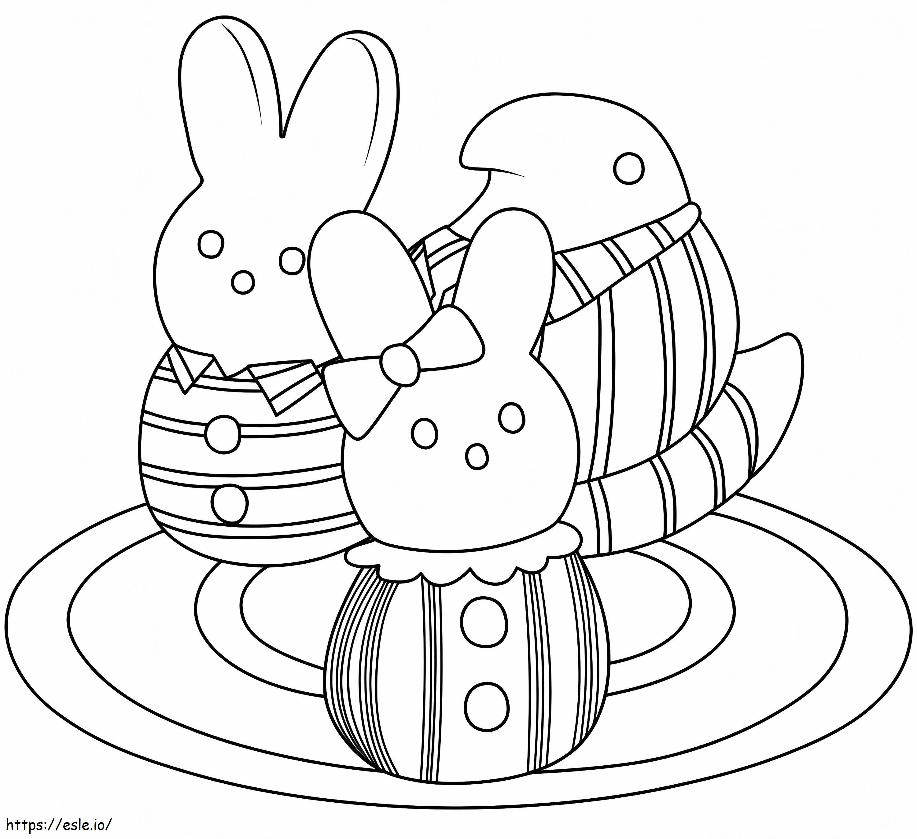 Marshmallow Peeps 9 coloring page