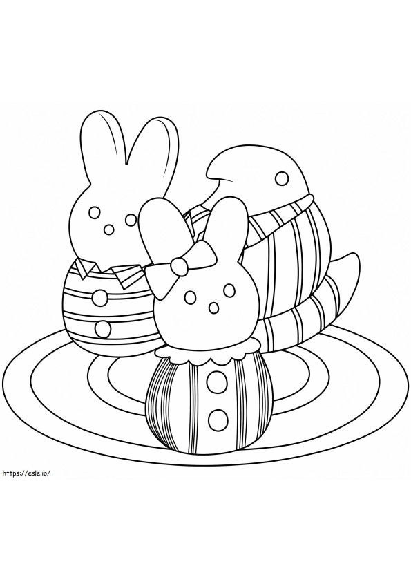 Marshmallow Peeps 9 coloring page
