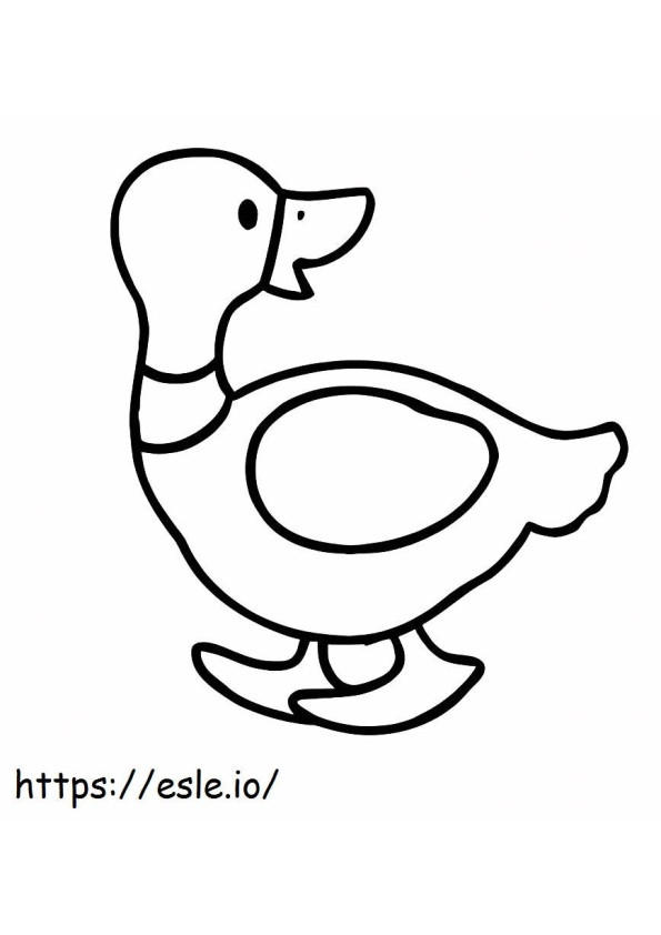 Einfache Ente ausmalbilder