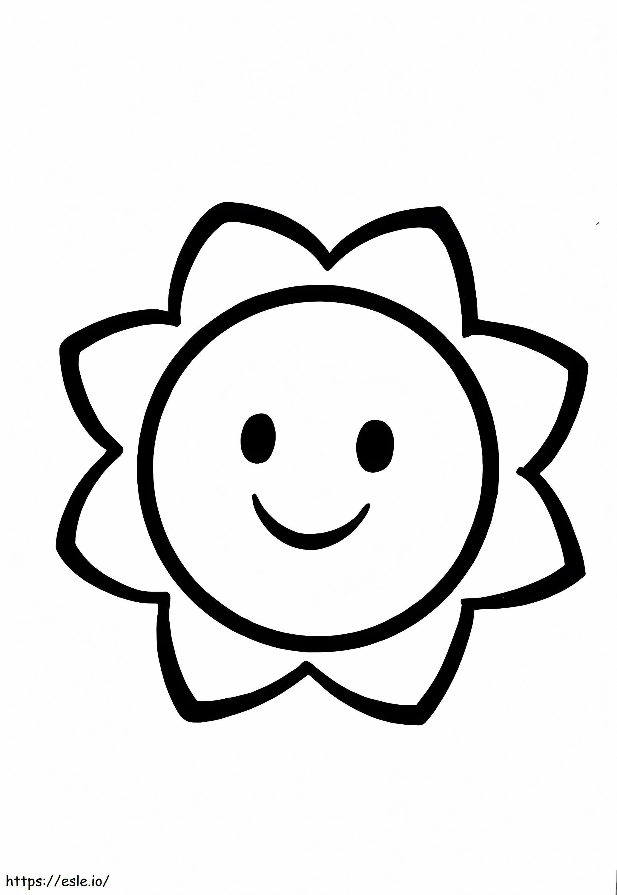 Lovely Flower For 1 Year Old Kids coloring page