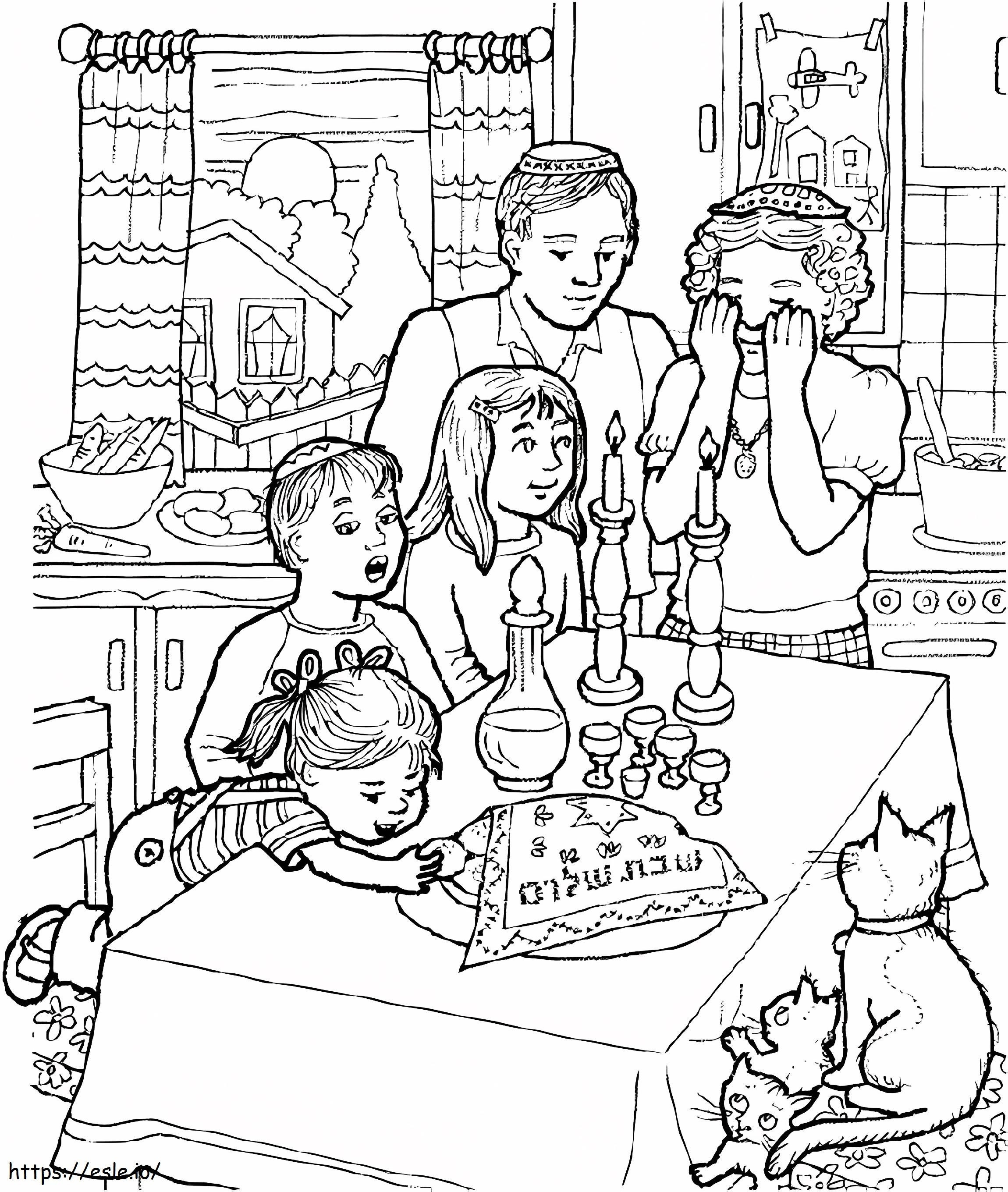 Jewish Holiday coloring page