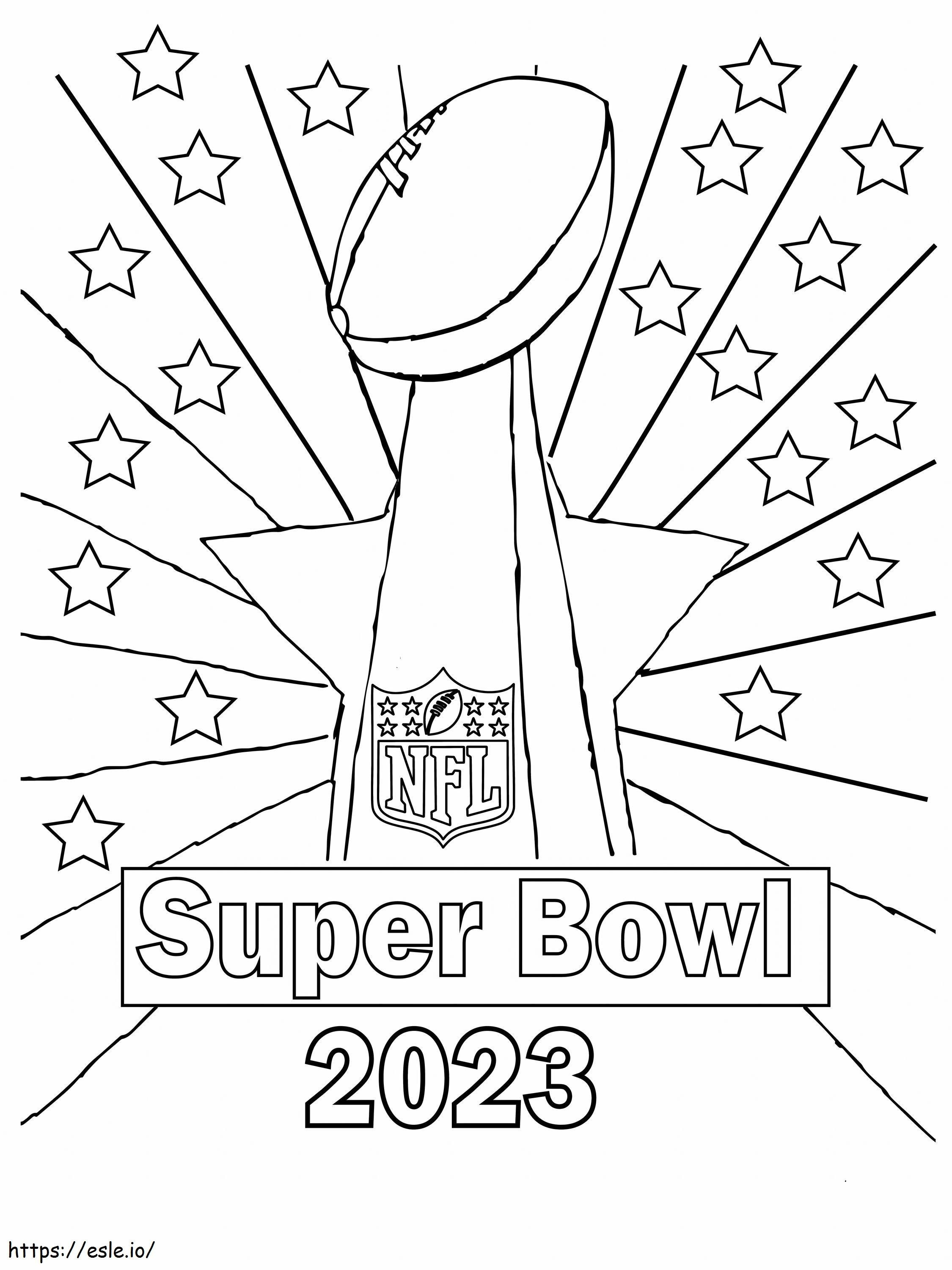 Super Bowl 2023 2 coloring page