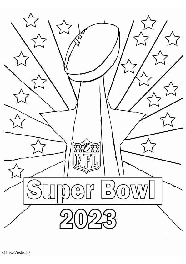 Super Bowl 2023 2 coloring page