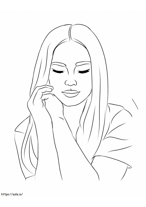 Addison Rae 2 coloring page
