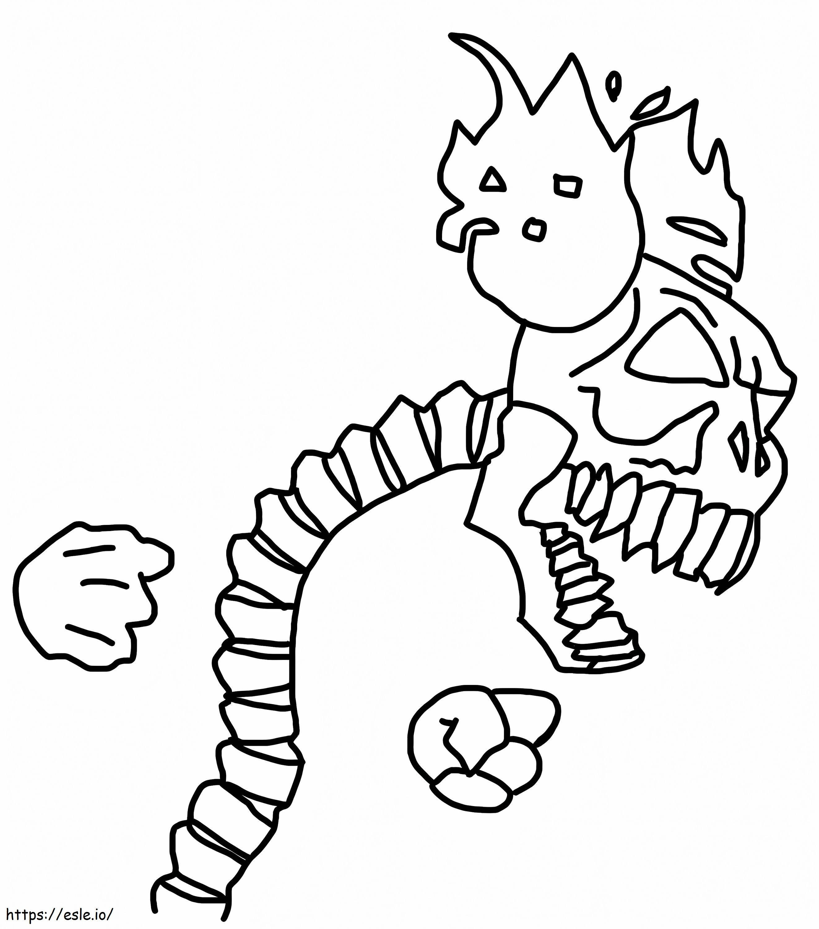 Tricky Skeleton Madness Combat coloring page