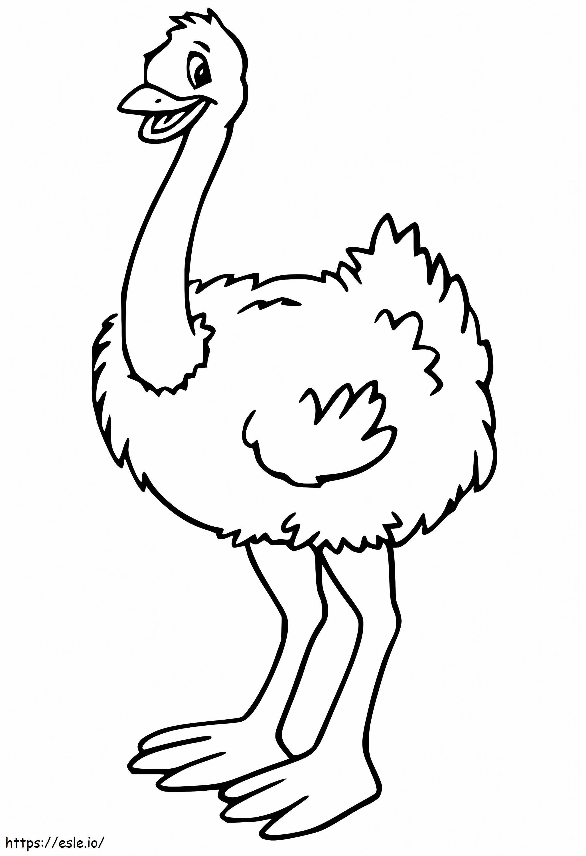 Szczęśliwego Emu kolorowanka