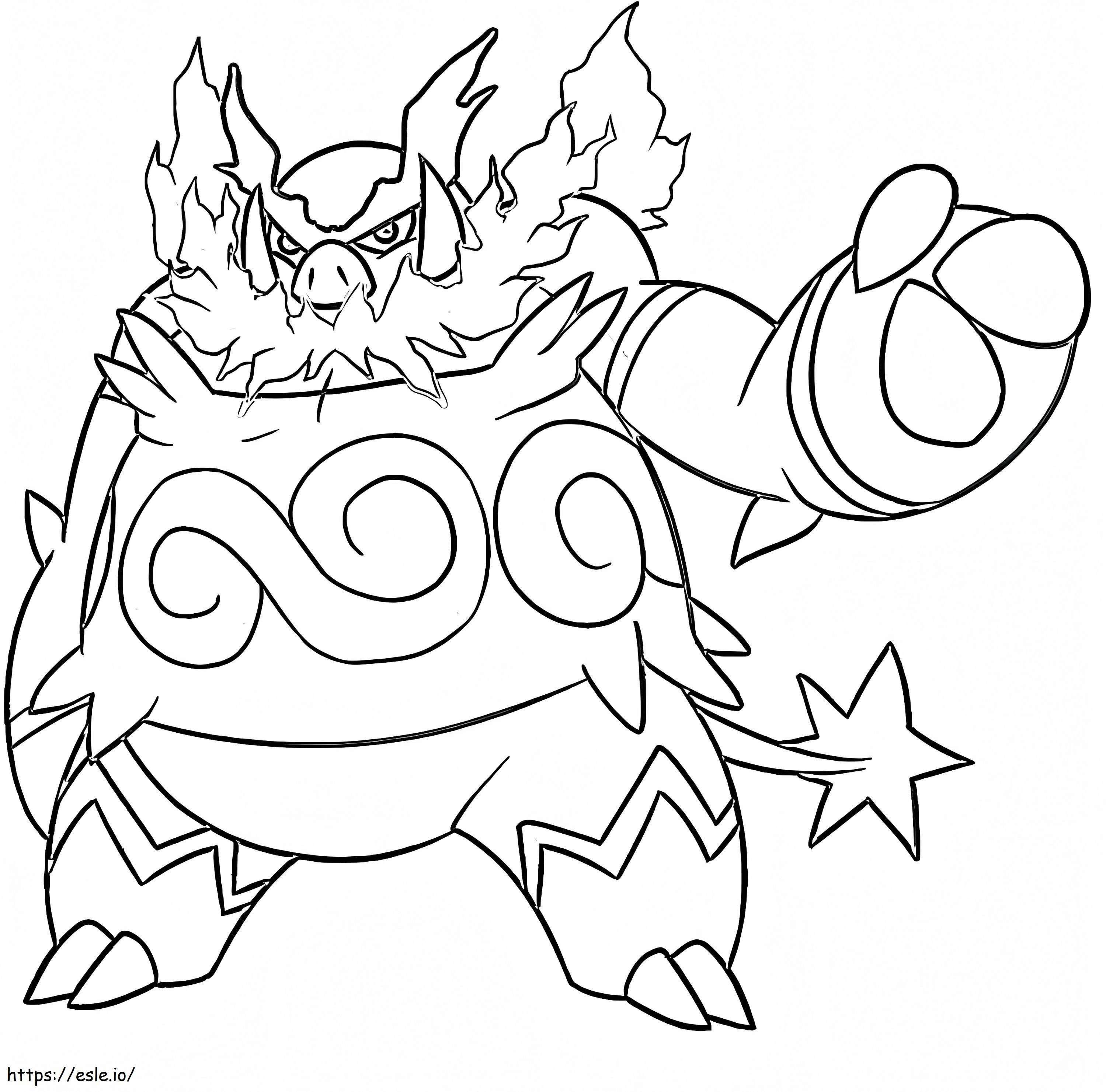 Emboar 4 coloring page