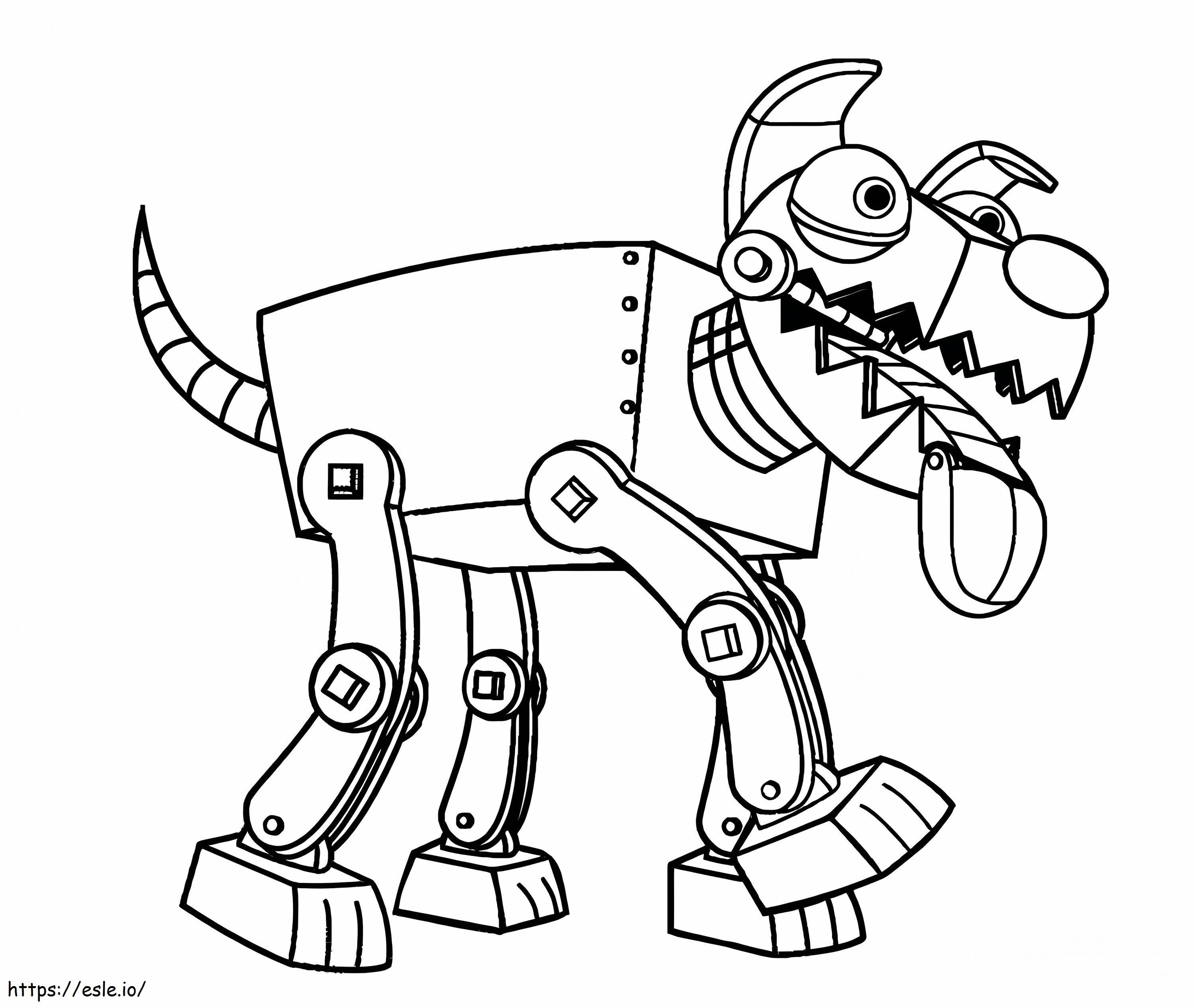 犬ロボット ぬりえ - 塗り絵