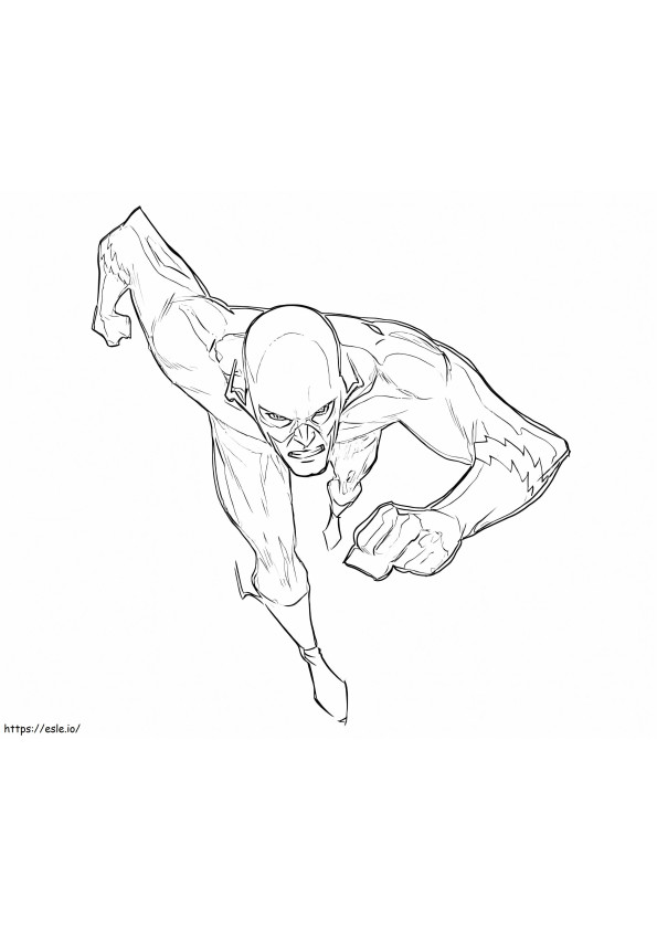 The Flash Is Fast coloring page